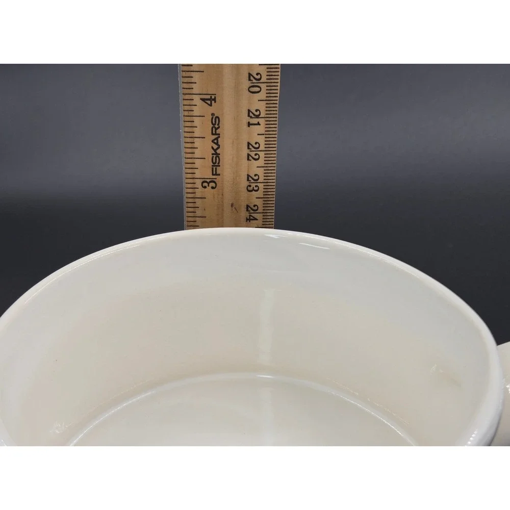 Pfaltzgraff Wyndham Spouted Gravy Boat Sauce Warmer with Handle Floral Cream